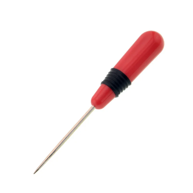 2 шт Профессиональные пластиковые ручки для шитья шило иглы дыропробивные ремесло инструмент для шитья Кожа ремесло инструмент - Цвет: Красный