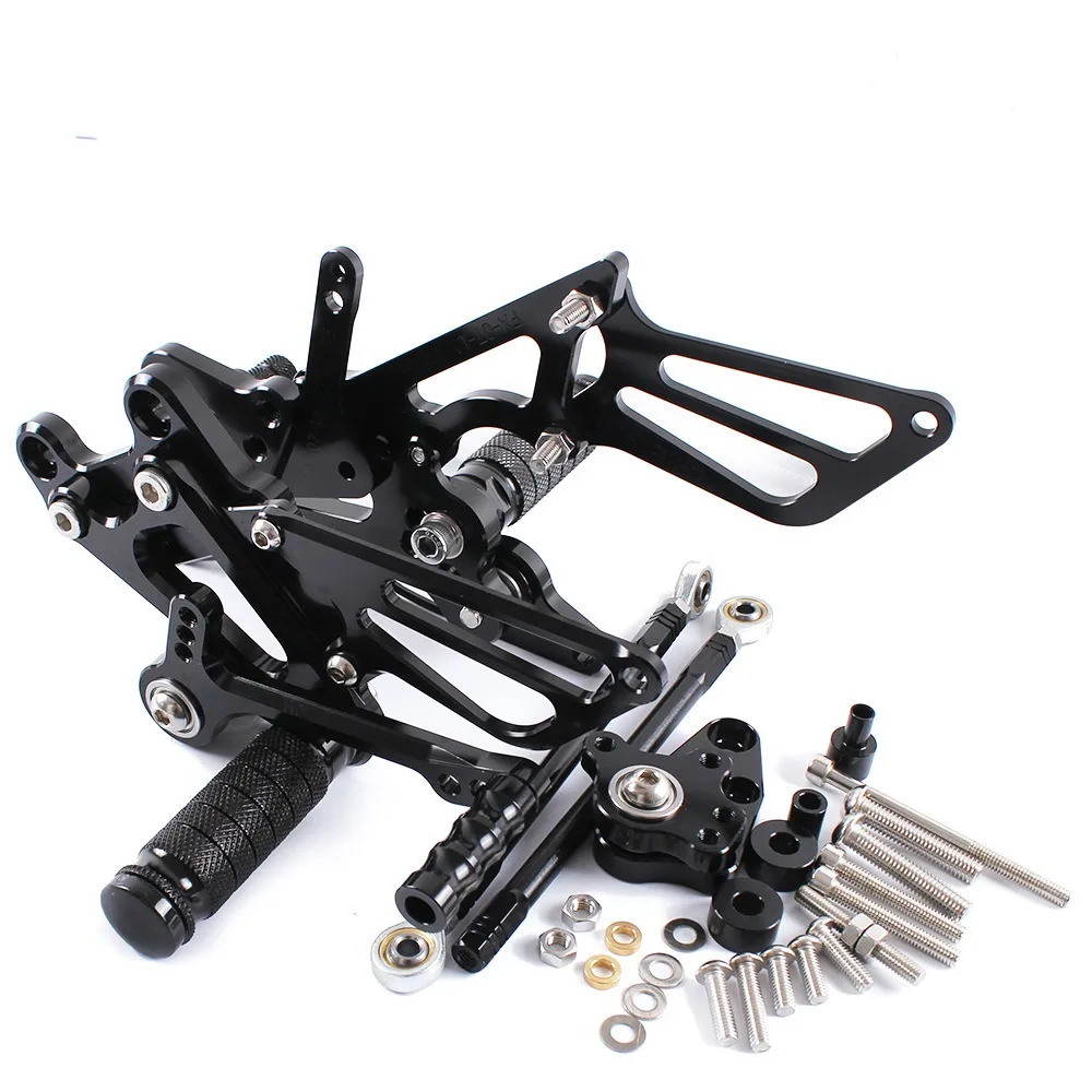 CNC Aluminum Motorcycle Adjustable Rearsets Rear Sets Foot Pegs Pedal