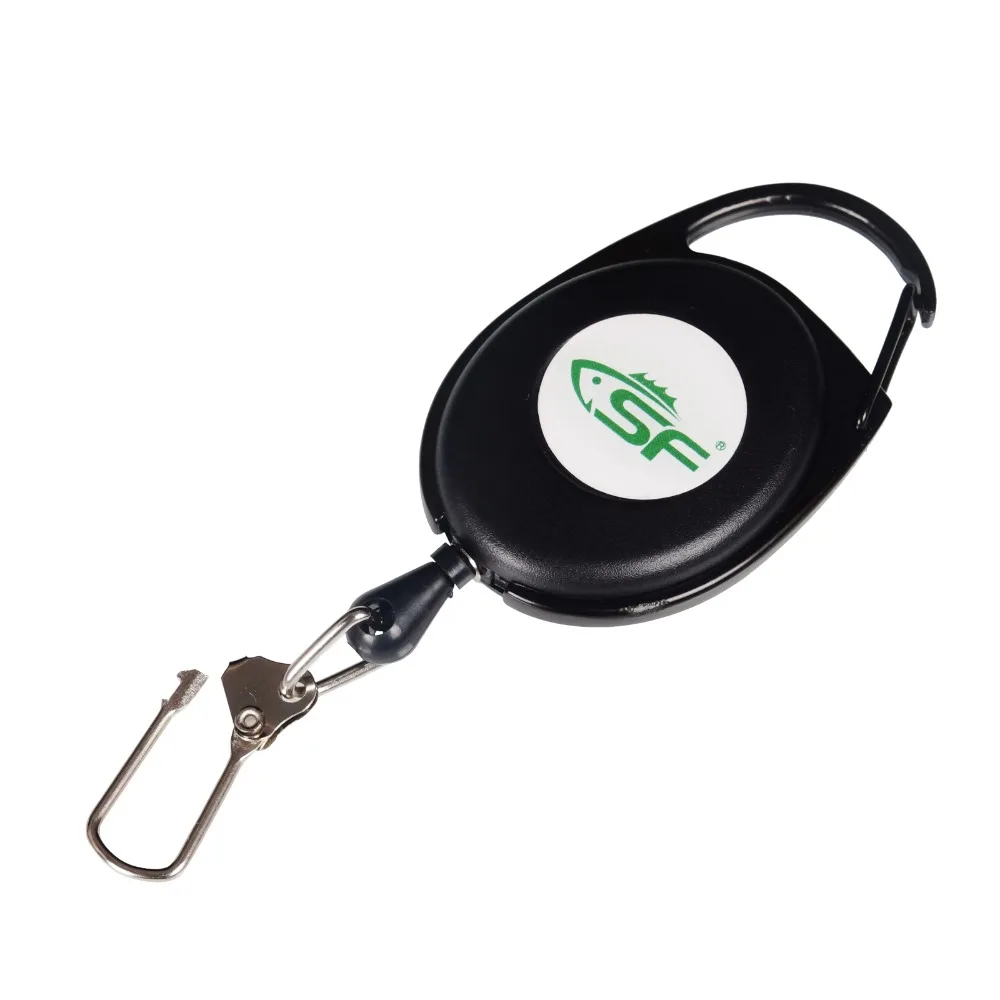 

SF Fly Fishing Tool Zinger Retractor Tool Carabiner clip Nylon Cord 60CM