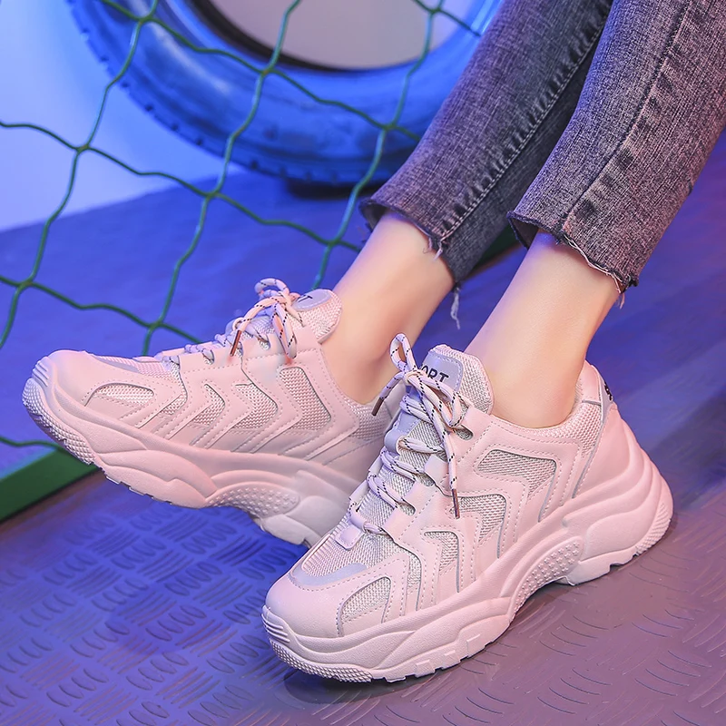 Женская Корейская версия обуви Harajuku air daddy уродливые туфли женские новые модели