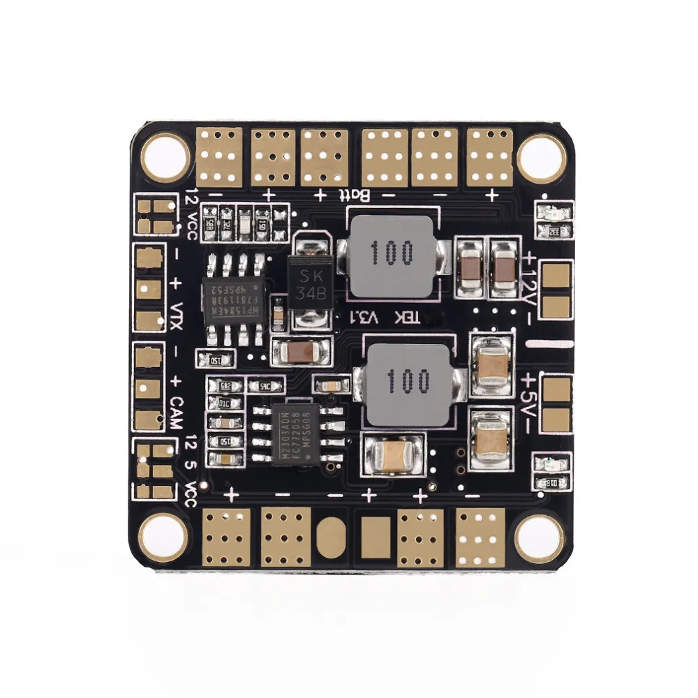 Мини плата распределения питания PDB с BEC 5V и 12V для FPV QAV250 ZMR250 Multicopter Quadcopter 5V/12V 3A|power