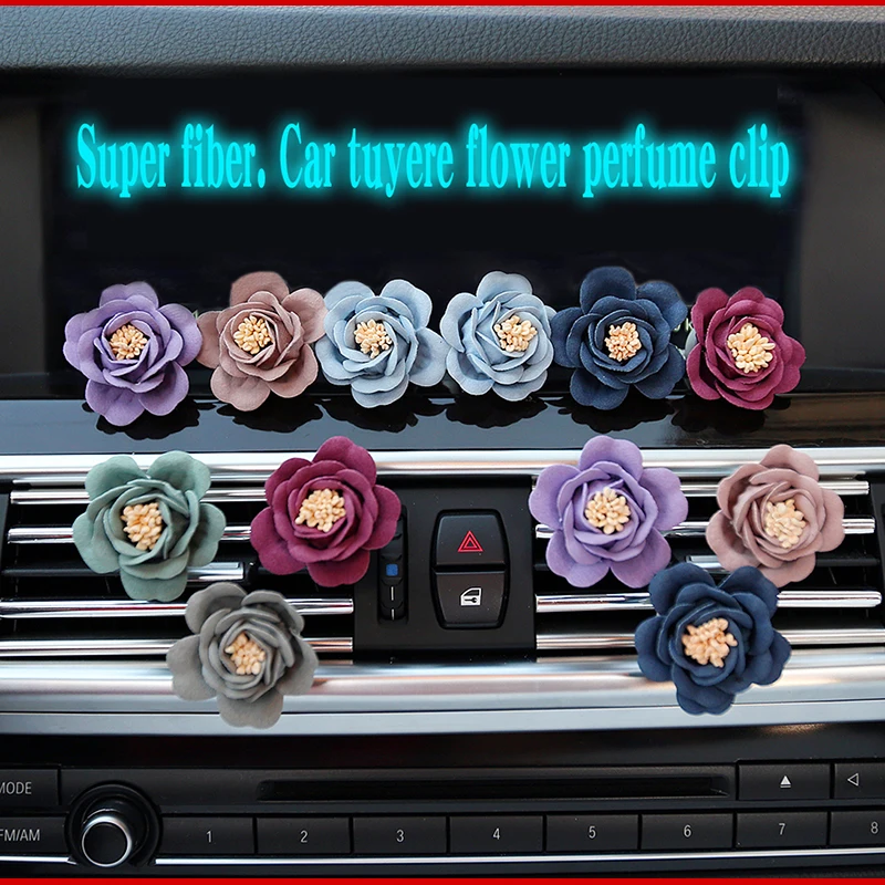 

Camellia style car perfume fragrance For Air Condition Vent Outlet