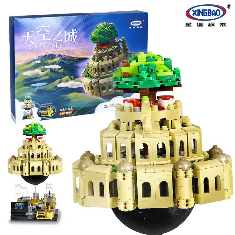 

XINGBAO 05001 1179Pcs MOC The City in The Sky Set With Music Model Building Kits Blocks Bricks Educational Toy For Children Gift
