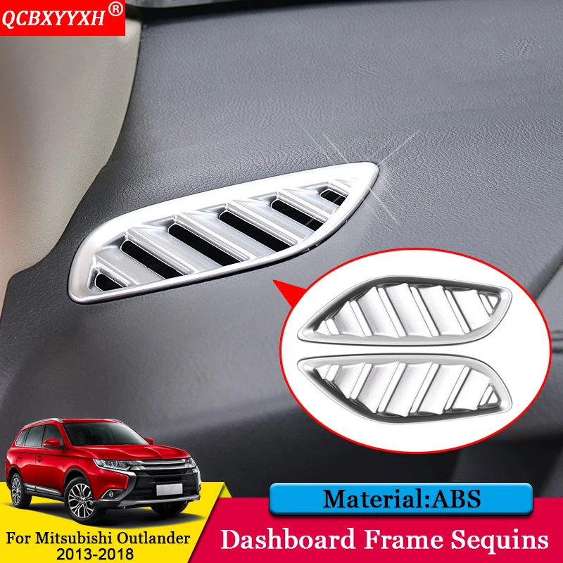 QCBXYYXH Car styling Car Dashboard Outlet Decorative Sequins Cover Auto Stickers Accessories For Mitsubishi Outlander 2013