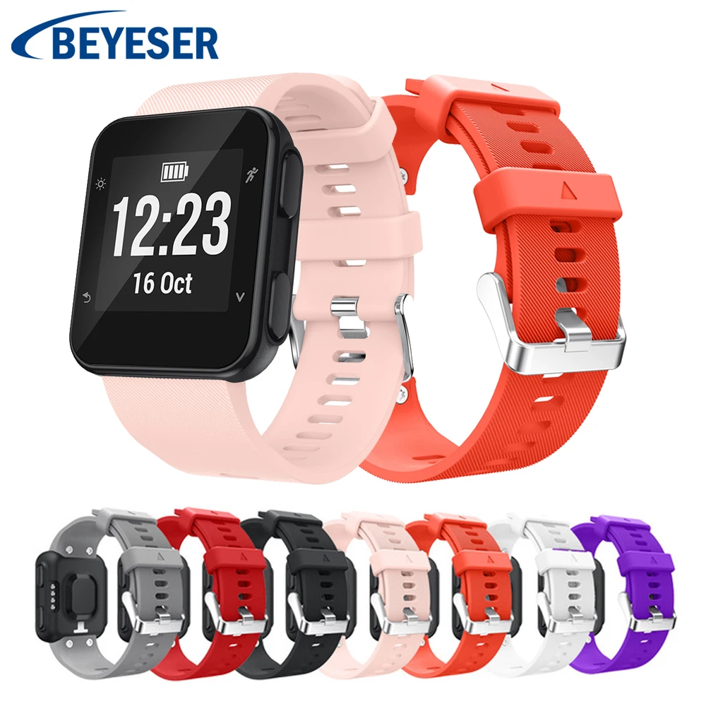 

10 colors Replacement Silicone Wrist strap for Garmin Forerunner 35 Watchstrap wristband bracelet for Garmin Forerunner 35 bands