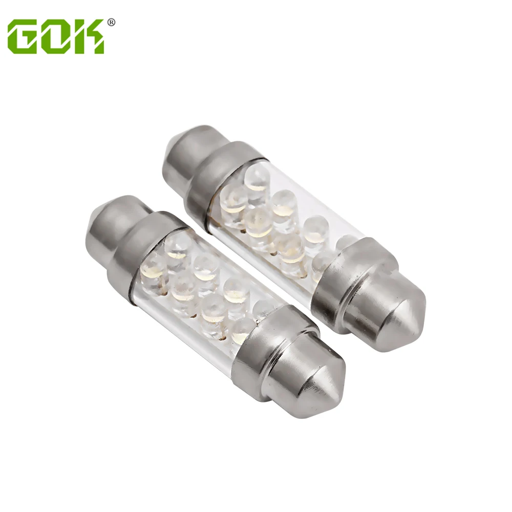 10pcs wholesale New car led festoon 8 LED led Dome Light Bulb Lamp