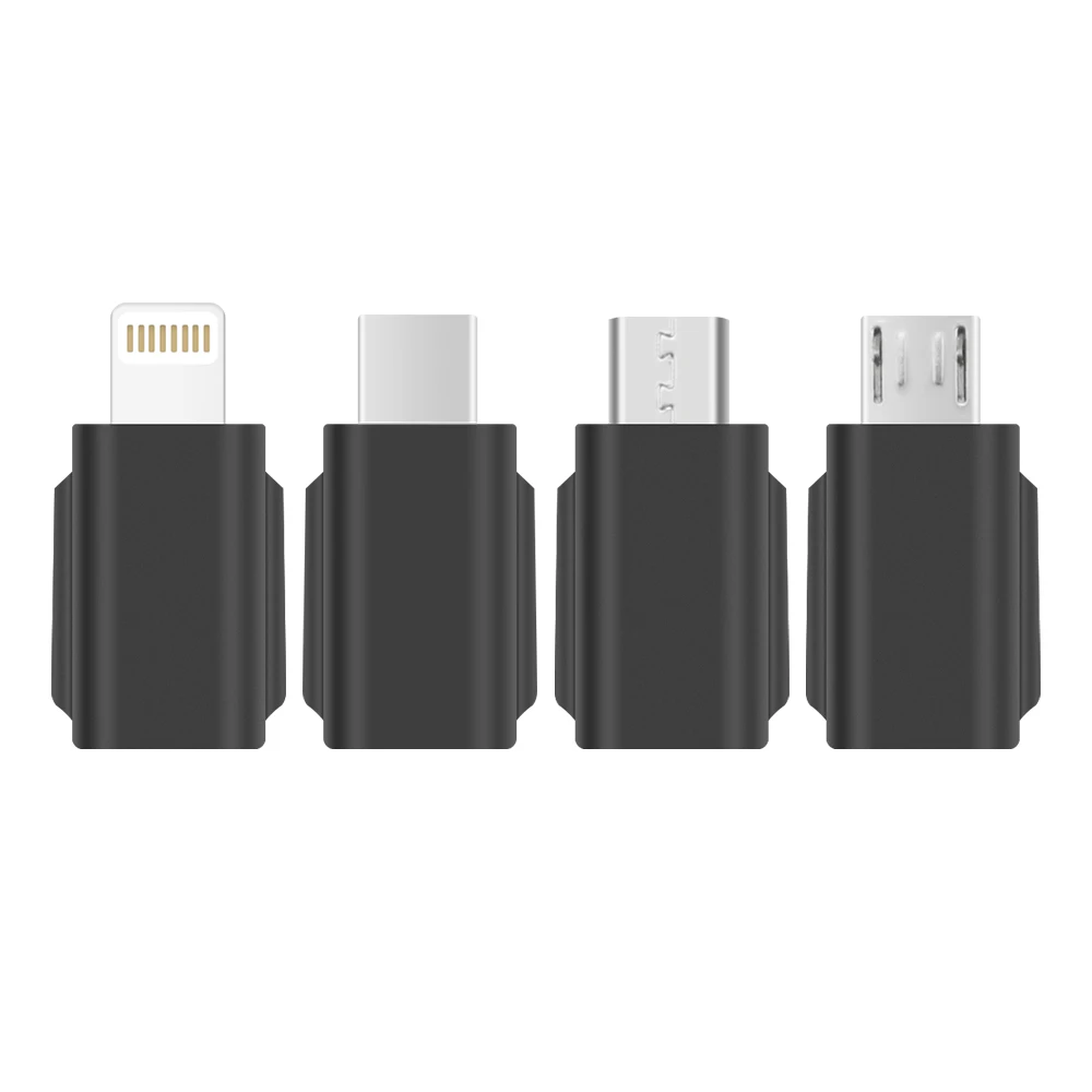 Type-C/Micro-USB положительный/обратный/для iPhone Осветляющий разъем адаптер порт для DJI OSMO Карманный карданный камеры аксессуары - Цвет: Белый