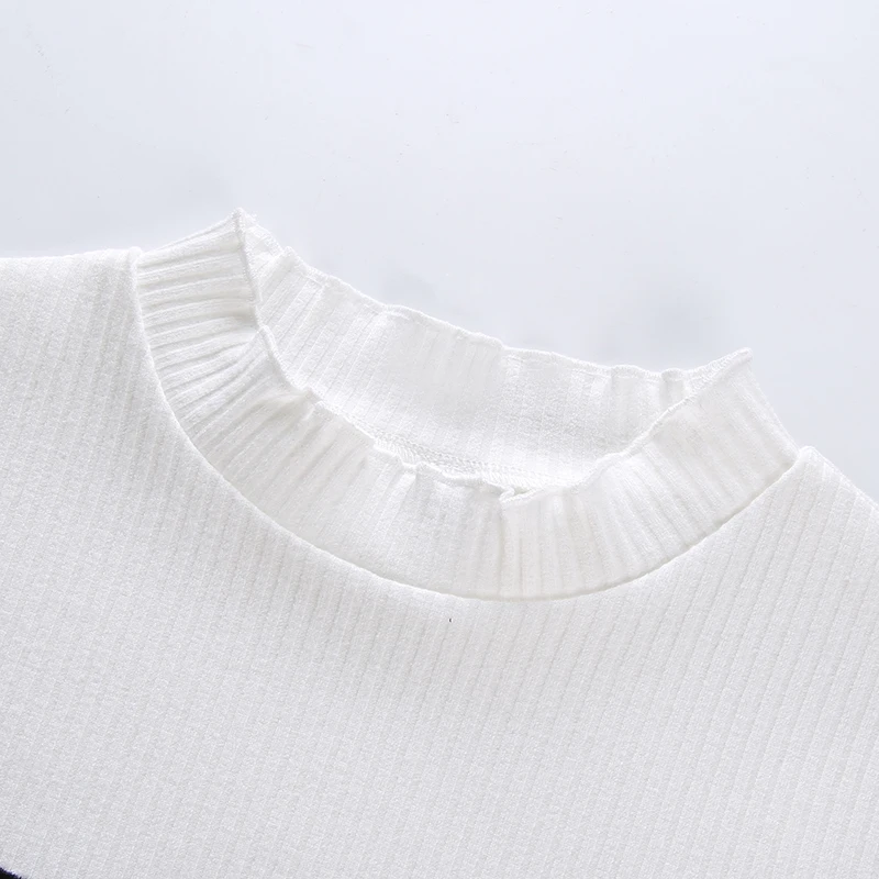 HEYounGIRL Повседневные базовые белые футболки, Хлопковые женские Harajuku Kawaii женские футболки, топы с коротким рукавом, укороченный топ, футболка с вышивкой