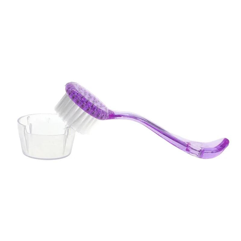 Mini Nylon Face Care Brushes Exfoliating Facial Brush with Cover for
