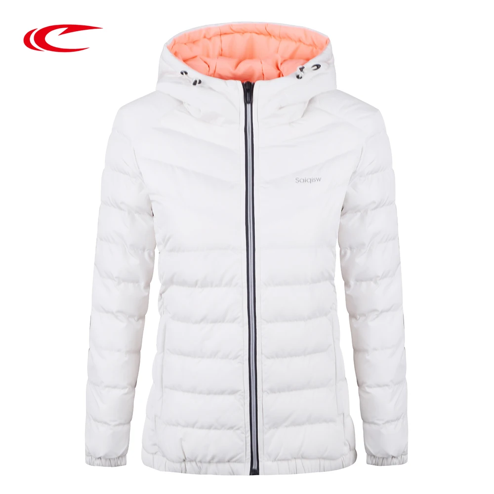 

SAIQI Women Outdoor Sport Jacket Winter Hiking Camping Jackets Thick Cotton Coat Hooded Design Warm Outside Wear Sport Parkas