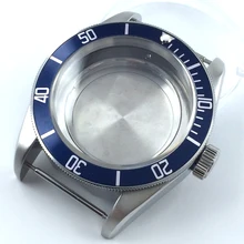 41 мм синяя вставка сапфир cystal чехол для часов подходит для ETA 2836 mingzhu 2813 miyota 82 series MOVEMENT