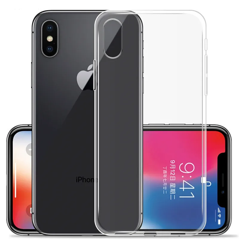 

For iPhone X XR XS Max 7 7plus case 6 6S Plus for iphone 5 5s se 5c 5g 4 4s Soft Clear TPU Ultra Thin Phone accessories Cover