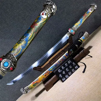 

HandMade Japanese Sword Samurai Katana Sharp Folded 608 Steel Blade Sharp