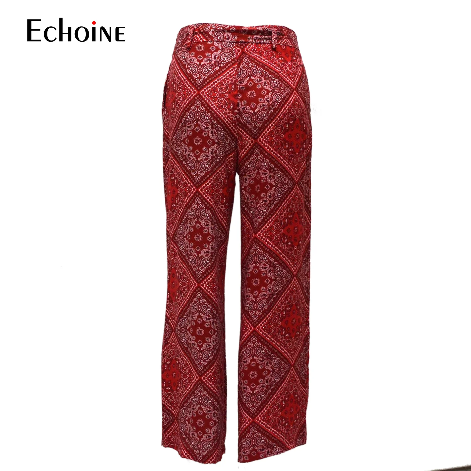 2019 Summer Fashion bohemian Wide Leg Pants Women Trousers Length with Sash Loose Casual Elegant streetwear Female Trousers 2019 Summer Fashion bohemian Wide Leg Pants Women Trousers Length with Sash Loose Casual Elegant streetwear Female Trousers