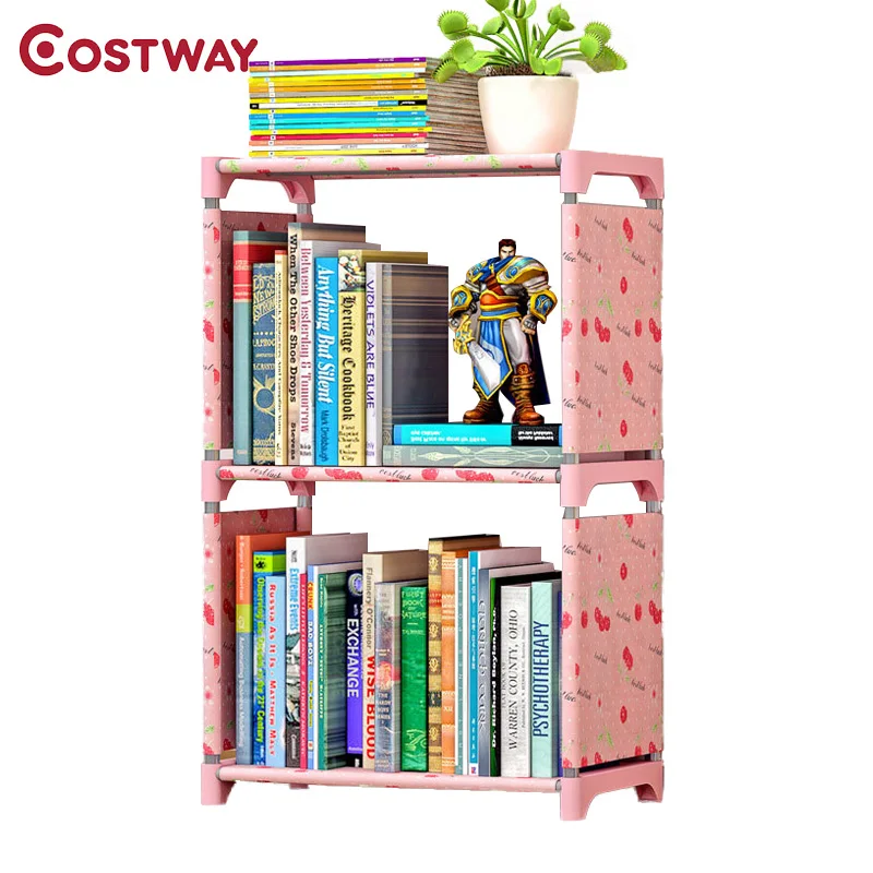 cheap COSTWAY Bookshelf Storage Shelve for books Children book rack Bookcase for home furniture Boekenkast Librero estanteria kitaplik