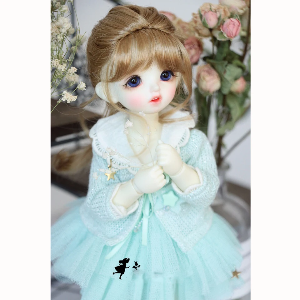 Кукла Bybrana BJD 1/3 1/6 один конский хвост кости имитация мохера стиль парик