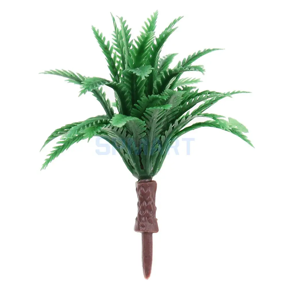 10Pc Mini 4.5cm Green Models Tree 1/150 Scale for Train Railroad Landscape N