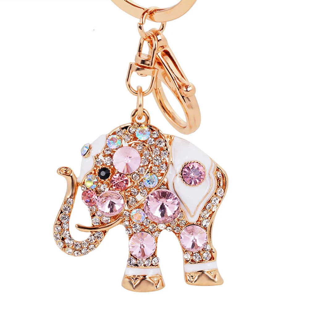 Популярное кольцо для ключей из сплава слон Кулон девушки сумка украшения автомобиль кулон мини брелок на подарок аксессуары ключ подарки