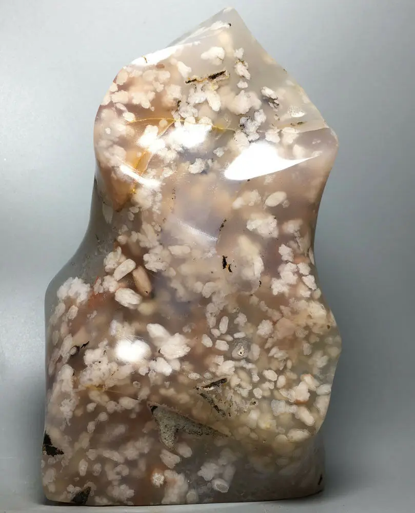 

1130g Sakura Agate Flame profile!NATURAL CARNELIAN Flame profile QUARTZ CRYSTAL crystal stones