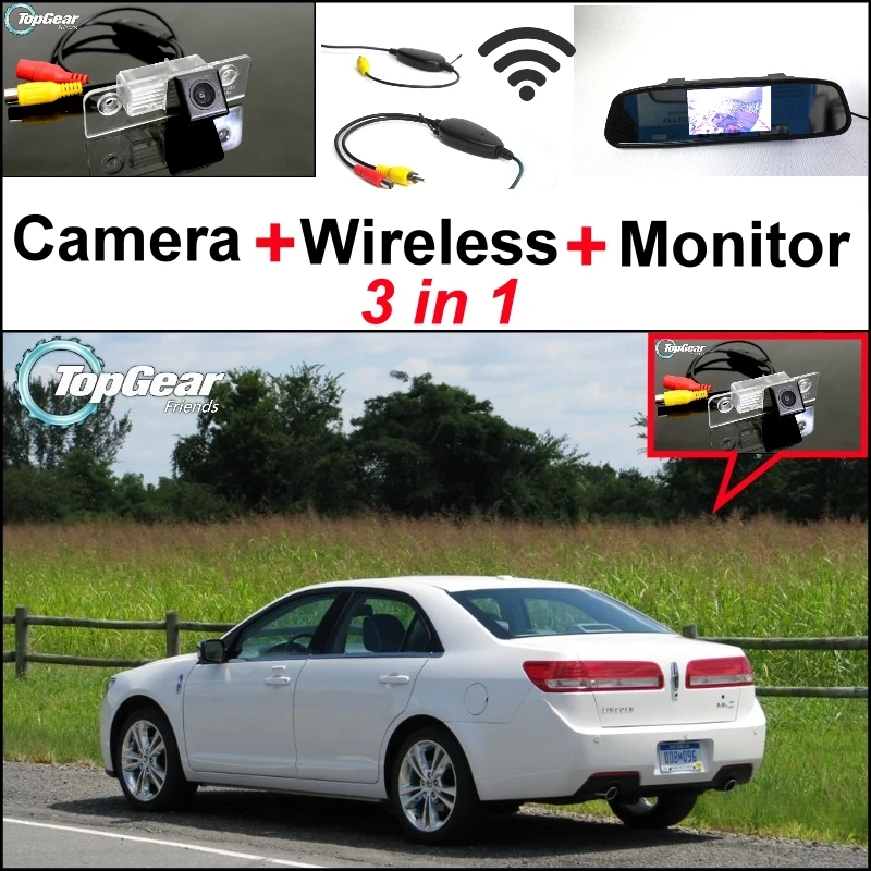 3 In1 Special Rear View Camera + Wireless Receiver + Mirror Monitor