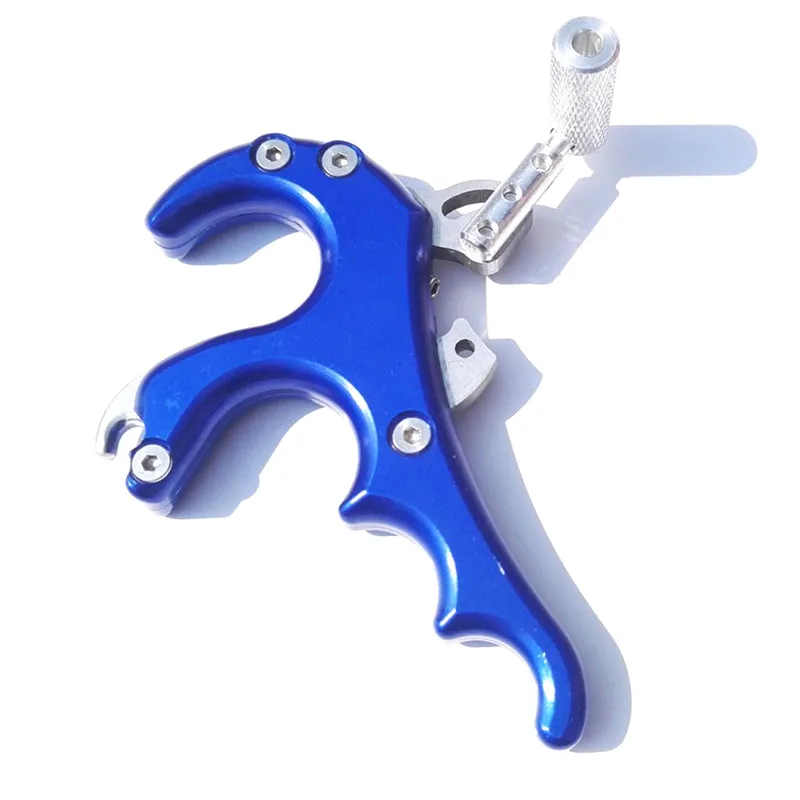 4 Finger Grip Caliper Arrow Release Aids for Compound Bow Hunting