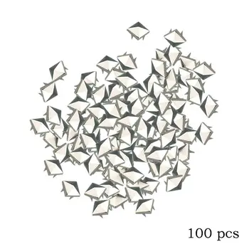 

100 Pcs/set Stainless Steel Square Rivets For Bag Jeans Shoes Decoration Riveteuse Rivets For Clothing Leathercraft