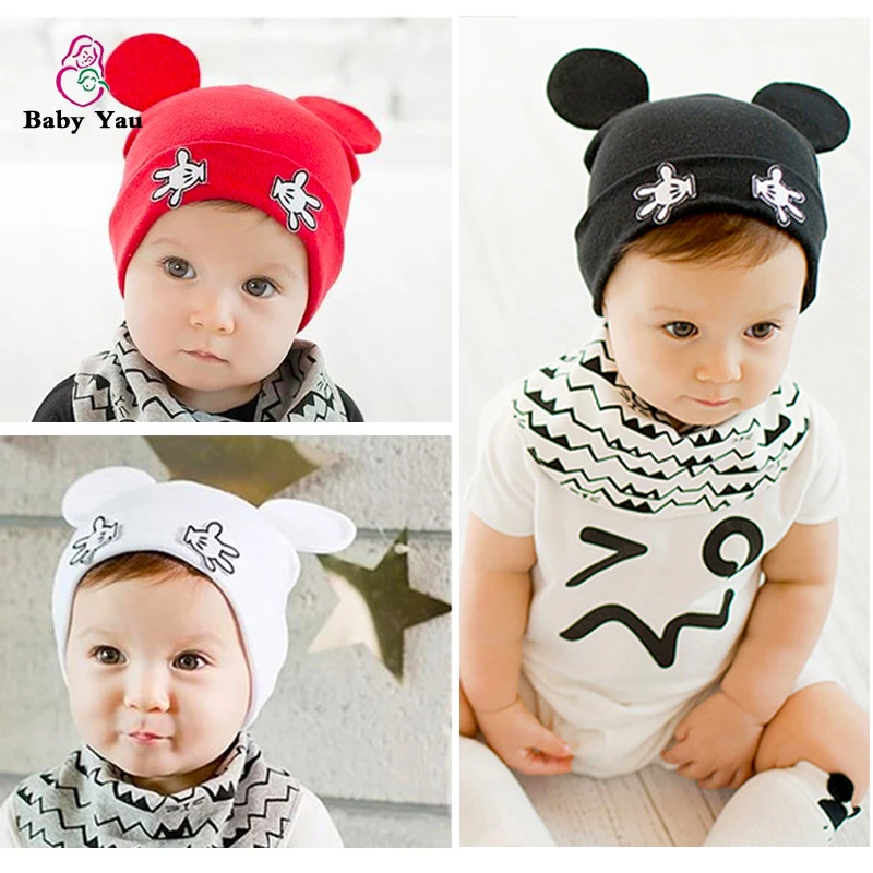 Nouveau Dessin Anime D Ete Mickey Bebe Chapeaux Doux Coton Nouveau Ne Infantile Bebe Fille Garcon Bonnets De Mode Enfant Garcon Fille Casquettes Bonnet Enfant Aliexpress