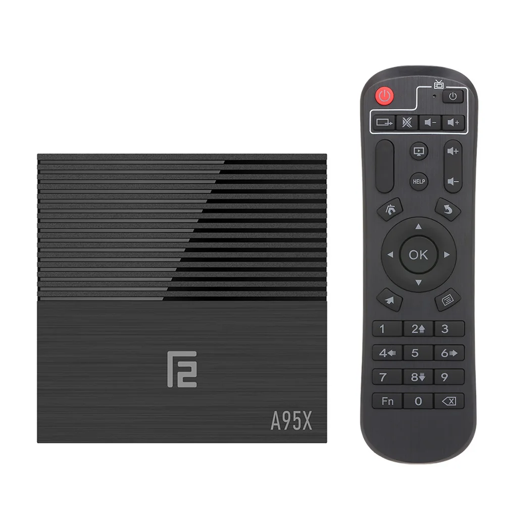 Android 9,0 tv Box Cortex-A53 Четырехъядерный 4 ГБ/32 ГБ телеприставка H.265 4K 2,4G WiFi ЖК-дисплей HD медиаплеер A95X F2 Smart tv Box