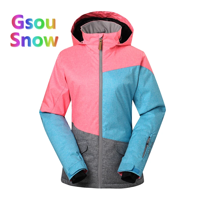 Gsou Sonw Outdoor Sports Winter Women's Skiing Clothing Snowboarding Sets Warmer Ski Jackets Waterproof Ski Pants Suits