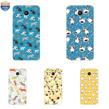 Caixa do telefone para meizu m1 m2 m3 note meilan e m2 m3 tampa traseira Mini MX4 Pro MX5 MX6 Shell Pro 5 6 Metal TPU Macio Naughty Dog