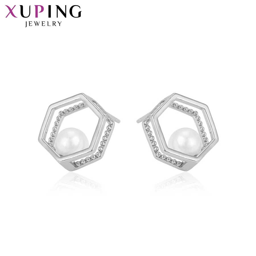 

11.11 Xuping Newest Stud Earrings Fashion Imitation pearl Jewelry Women Temperament Party Birthday Gift S178.4-94247