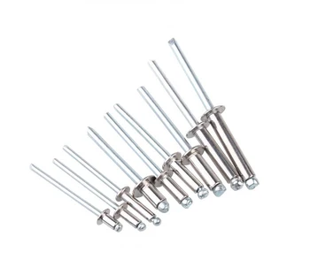 

304 Stainless steel Mushroon Head Break Mandrel Blind M4 Rivets Nail Pop Rivets For Furniture Car Aircraft