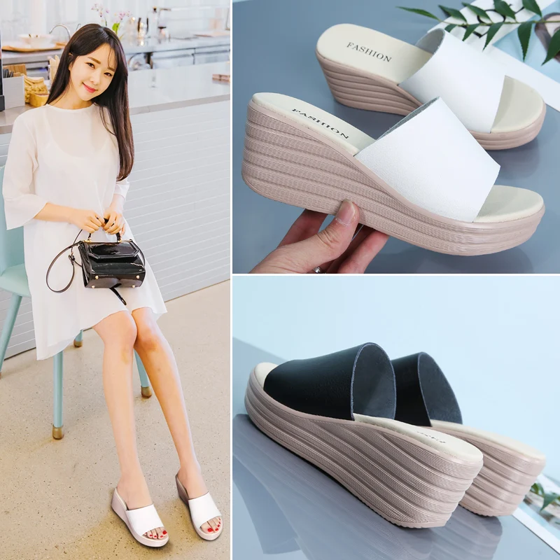 

TKN 2019 women flip flops platform sandals Shoes ladies summer slippers Peep Toe sandals flip-flops women flipflops shoes 666