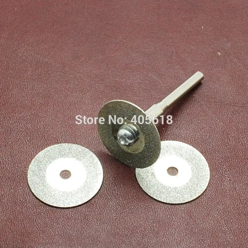 

5pcs discs and 1 arbour 20mm Mini stone jade glass Diamond Cutting Discs Dremel sheet Tools Jewelry free shipipng