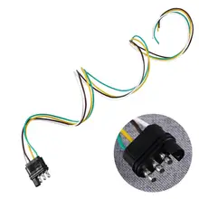 Прочный 4-путь плоским Разъем гнездо 4 провод плоский расширение для трейлер