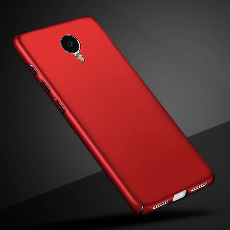 Противоударный чехол для Meizu M3 Note полный Чехол Жесткий Бампер Защитный чехол для телефона Матовый ПК для Meizu M3 Note 3 Coque Shell Funda - Цвет: Red