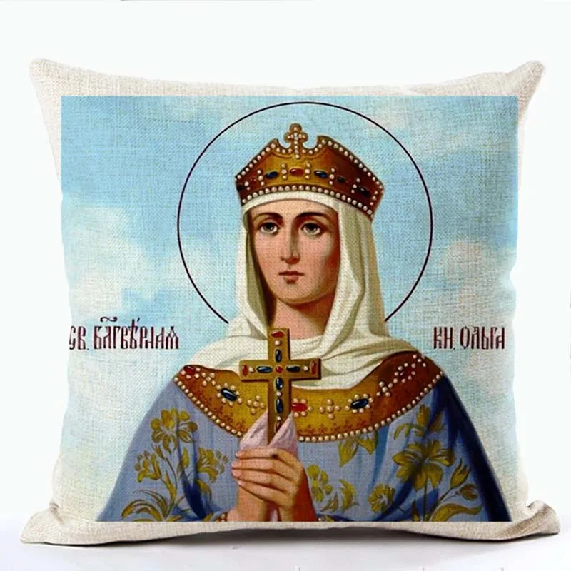 الكنيسة الأرثوذكسية مطبوعة القطن الكراسي أريكة سيارة تأثيث المنزل وسادة تغطي الوسائد الزخرفية الكنيسة الأرثوذكسية مطبوعة القطن الكراسي أريكة سيارة تأثيث المنزل وسادة تغطي الوسائد الزخرفية