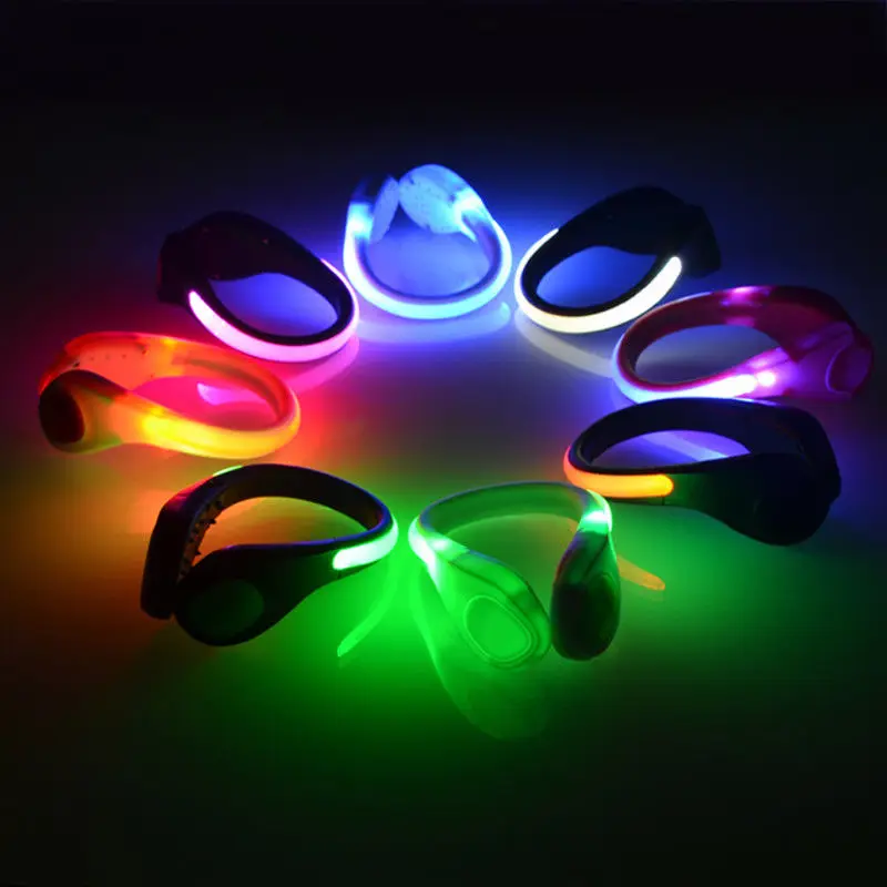 LED Luminous Shoe Clip Outdoor Bicycle LED Luminous Night Running Shoe Safety Clips Cycling Sports Warning Light Safety