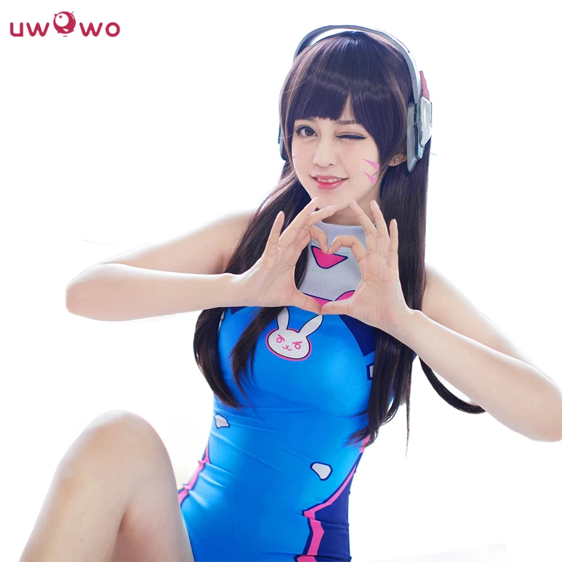 UWOWO D. va Косплей OW купальный костюм dva комбинезоны костюм купальный костюм dva Uwowo D. va косплей костюм для девочек