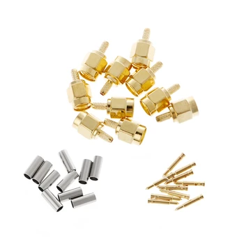 

2019 New 10 Pcs SMA Male Plug Crimp RG174 RG316 LMR100 Cable RF Connector Electrical Equipment