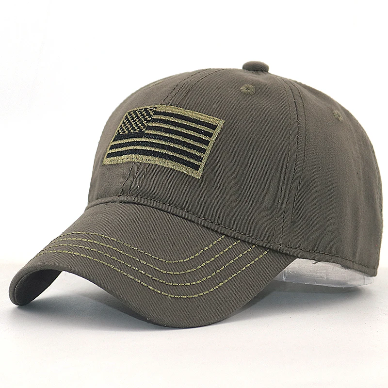 Rapid Dominance American Flag Embroidered Washed Cotton Baseball Cap