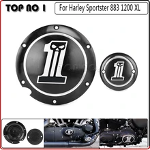 Черный Дерби & Таймер Чехлы Для Пользовательского XL XR Алюминий Для Harley Sportster 1200