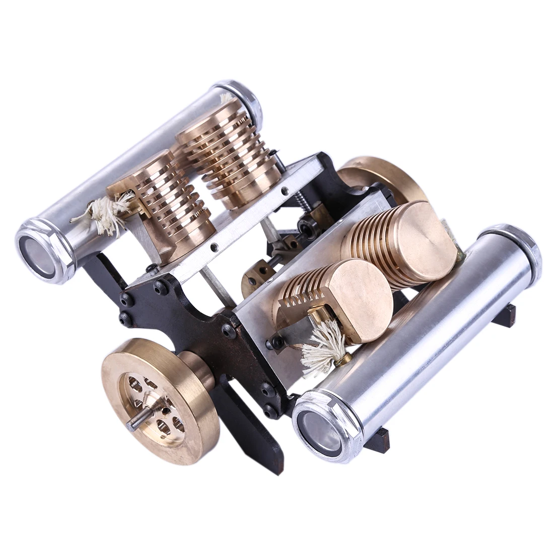 

V-Shape Four-Cylinder Vacuum Suction Engine Model Toy For Kids Adults Learning Science Experiment Model Building Steam Stem Kit