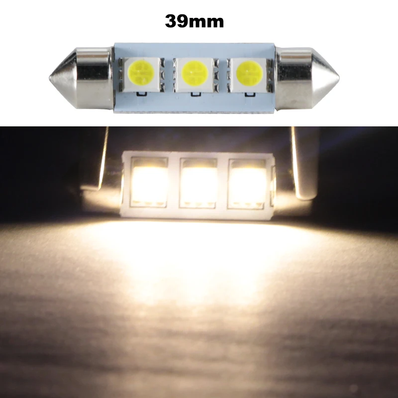festoon lights 39mm warm white