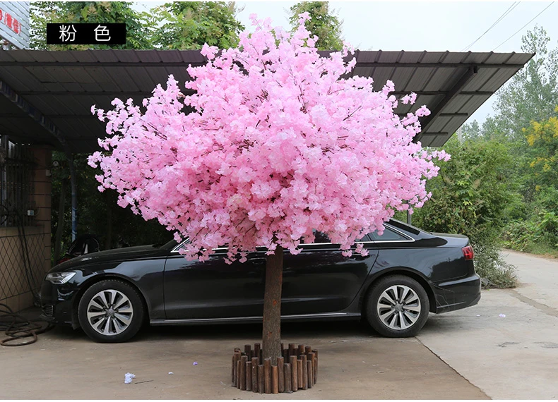 Высота 180 см на 150 см ширина розовый искусственный персик дерево/вишневый цветок дерево-Свадебное украшение дорога поводки события реквизит
