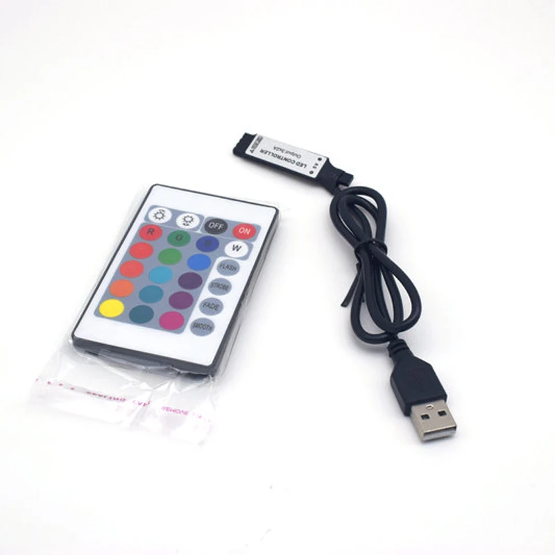 Светодиодная лента 5V 1 M/2 M noватerproof RGB 5050SMD 16 изменение цвета для освещения фона