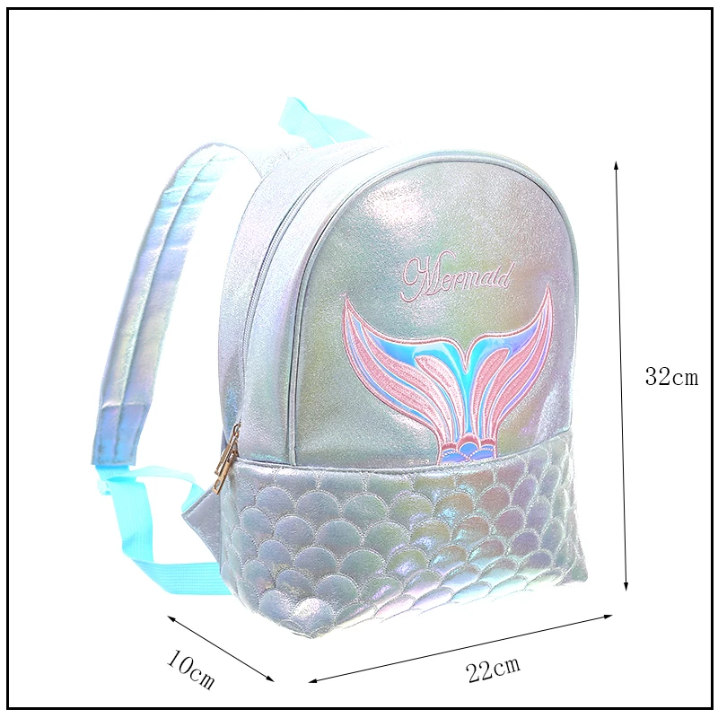 Mermaid Hologram Leather Backpack - Well Pick