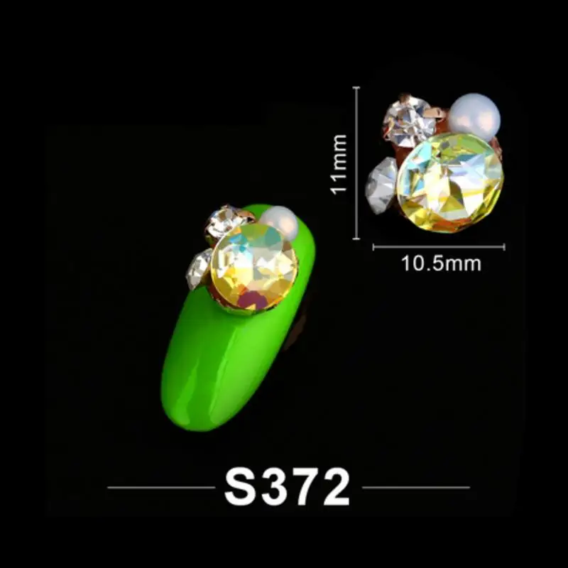 Mtssii 3D сделай сам новые модные белые жемчужные цветы для украшения ногтей, сплав, амулеты для ногтей, акриловые стразы, принадлежности для ногтей - Цвет: 07