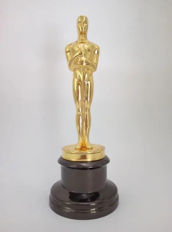 Envío gratuito DHL 1:1 estatua de Oscar Figuras de Metal premio de trofeo de Oscar en artesanía de Metal