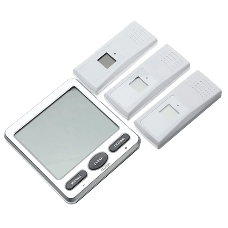 Ts-Ws-07-X2 8 Channel Wireless Weather Station Indoor Outdoor Thermometer Hygrometer Console+ 3Pcs Sensor
